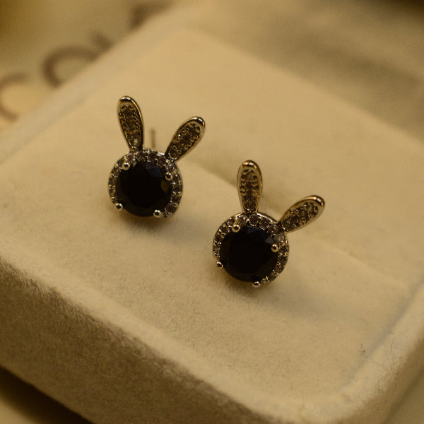 Gorgeous Unique Design Silver Plated Crystal Stones Earrings For Girls/women