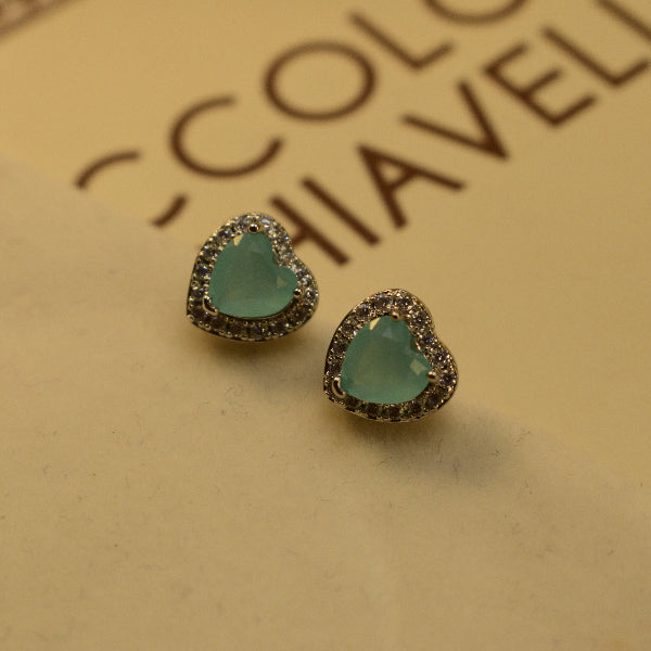 Dazzling Unique Design Silver Plated Crystal Stones Earrings For Girls/women