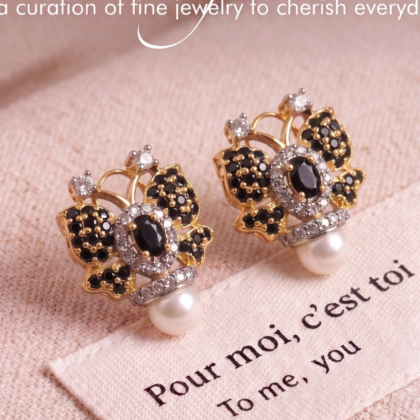 Dazzling Design Gold Plated Crystal Stones Earrings For Girls/women