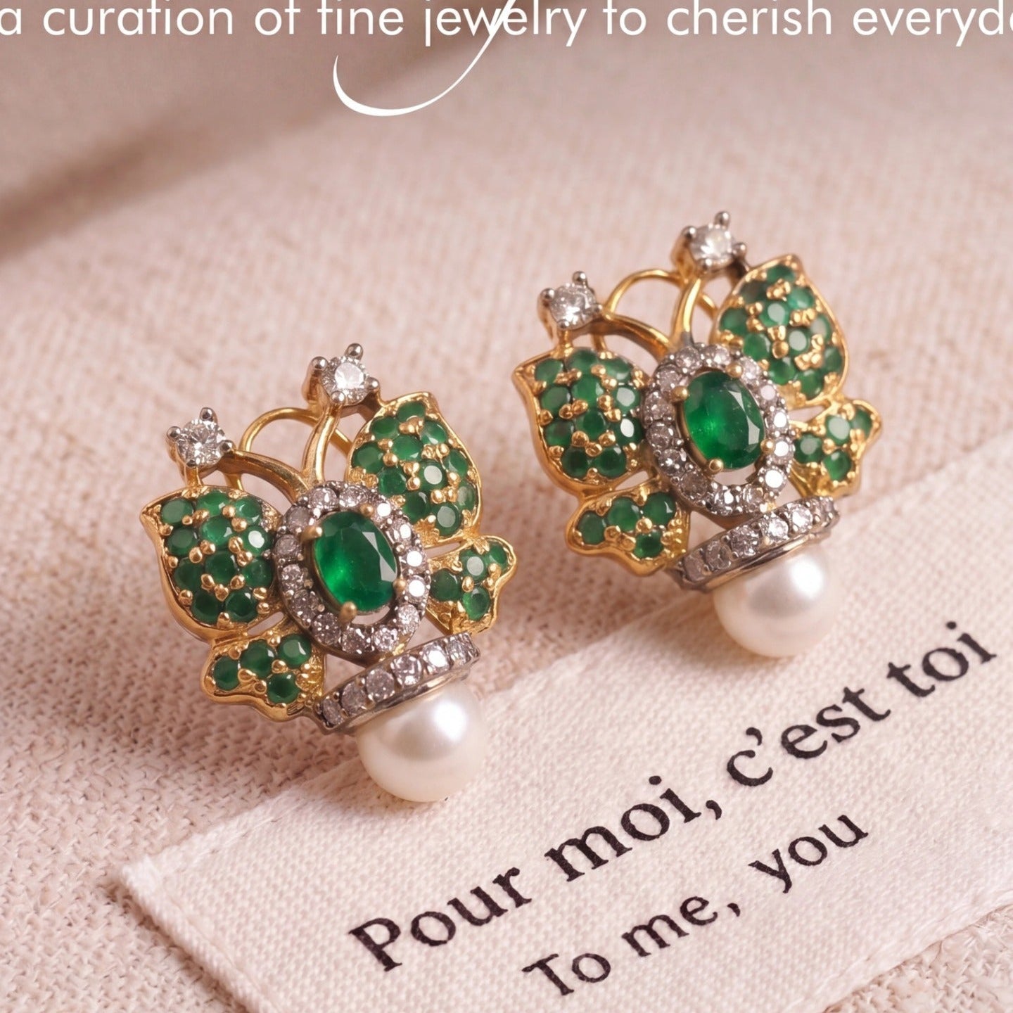 Dazzling Design Gold Plated Crystal Stones Earrings For Girls/women
