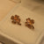 Elegant Design Golden Crystal Earrings For Girls/Women