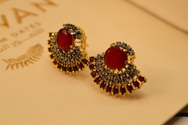 Stylish Design Real Stones Earrings For Girls/women