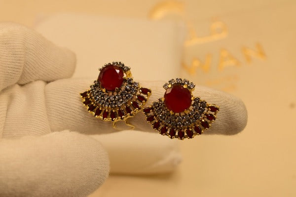 Stylish Design Real Stones Earrings For Girls/women