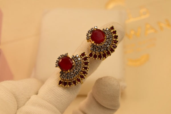 Stylish Design Real Stones Earrings For Girls/women