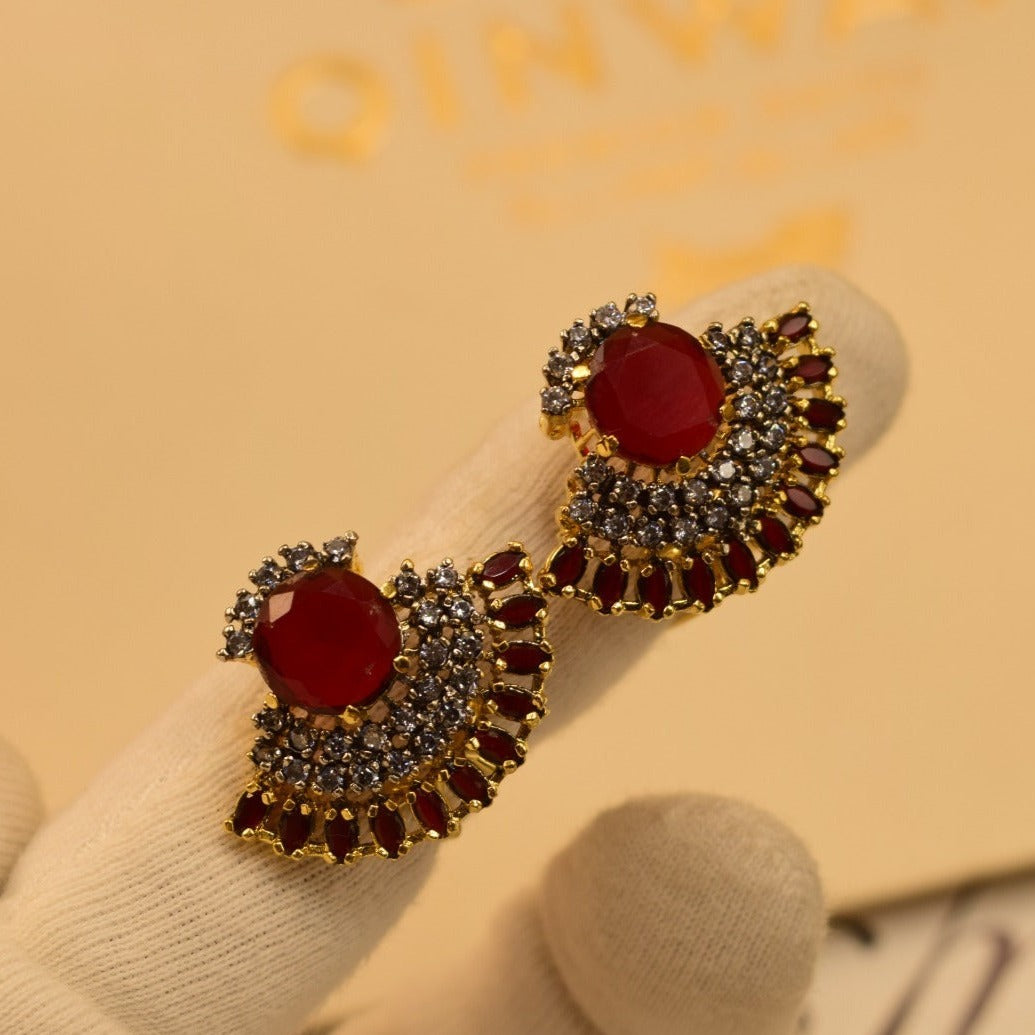 Stylish Design Real Stones Earrings For Girls/women