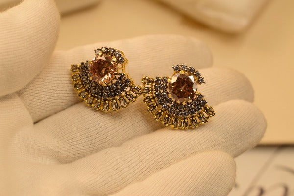 Elegant Design Jarao Shampion Stones Earrings For Girls/women.