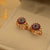 Fancy Design Golden Multicolor Stones  Earrings For Girls/women.