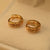 Stylish Golden Crystal Stone Earrings For Girls/women.