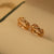 Stylish Design Golden Crystal Stone Earrings For Girls/women.
