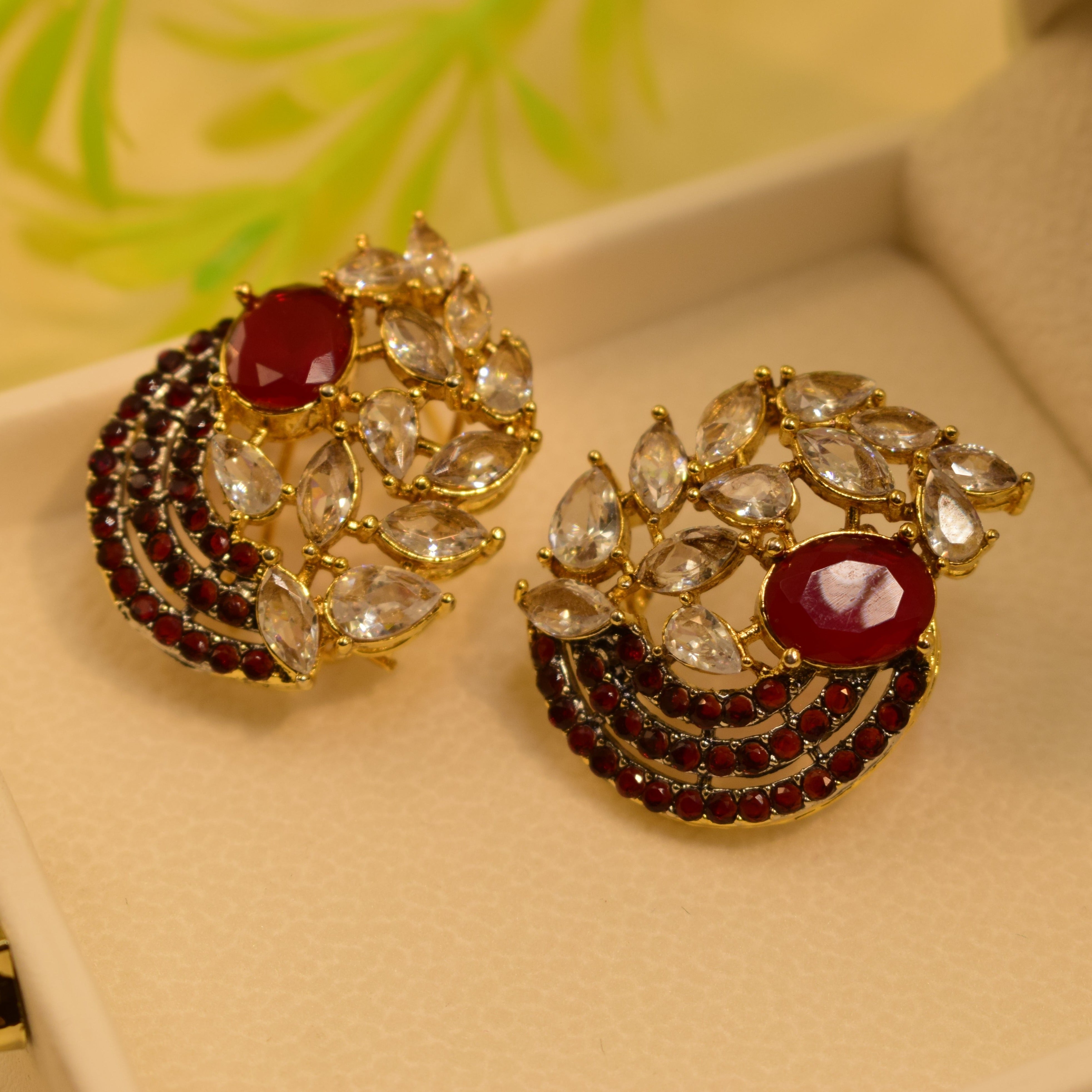 Beautiful Design Real Stone Earrings For Girls/women