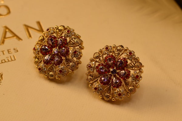 Elegant Design Real Multi Stone Earrings For Girls/women.