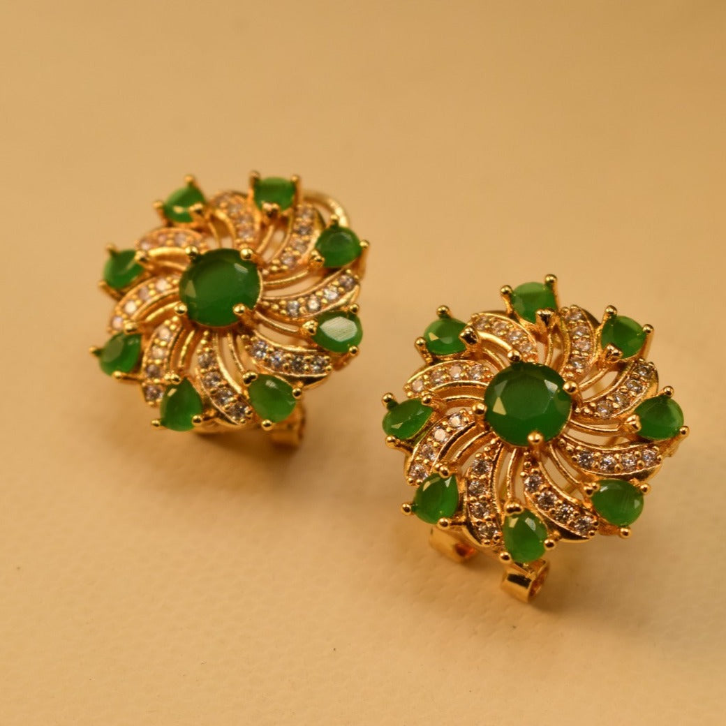 Elegant Design Gold Plated Earrings For Girls/women.