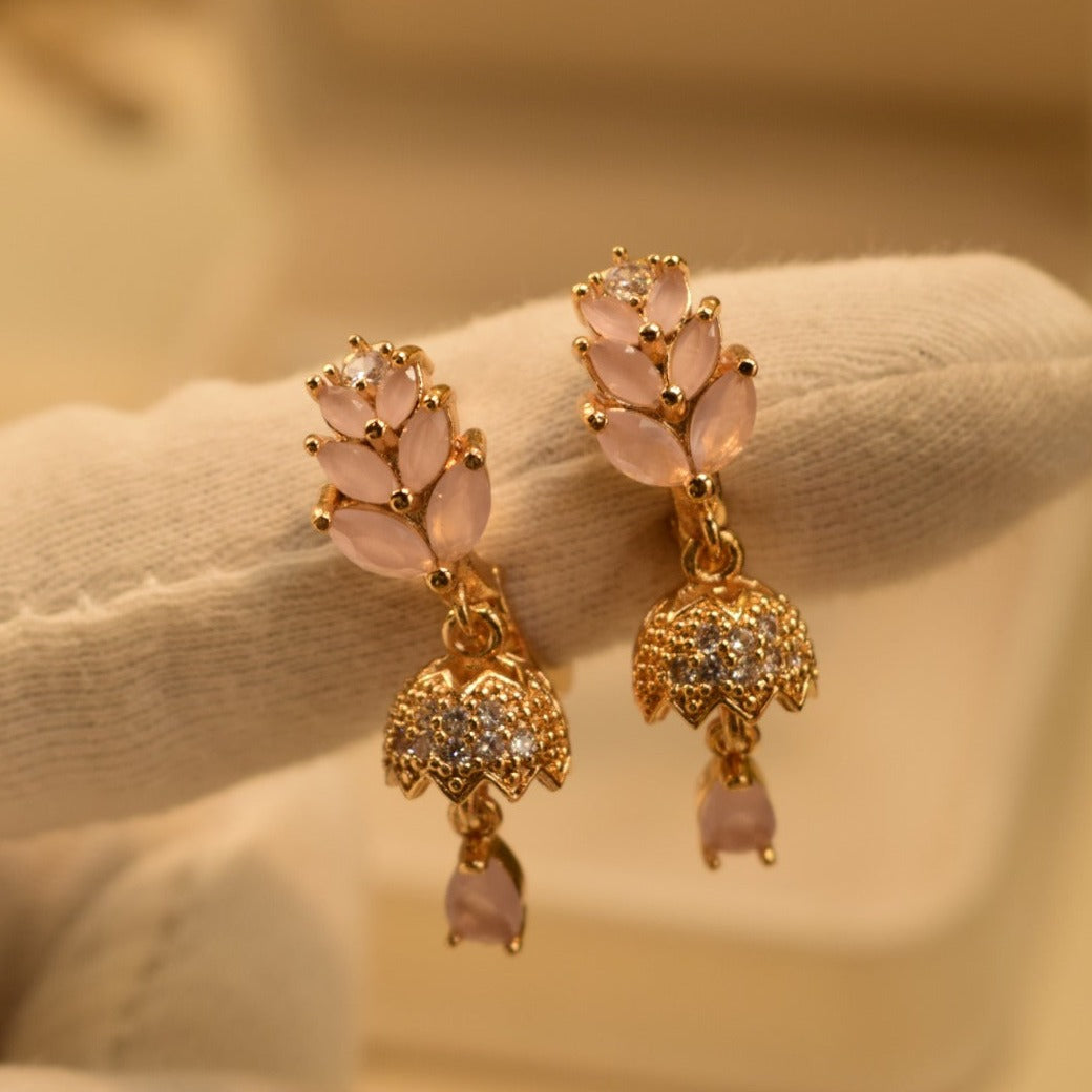 Elegant Design Gold Plated Earrings For Girls/women