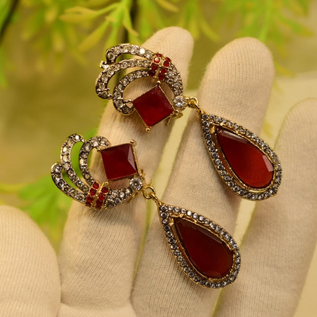 Elegant Design Real Stone Earrings For Girls/women.