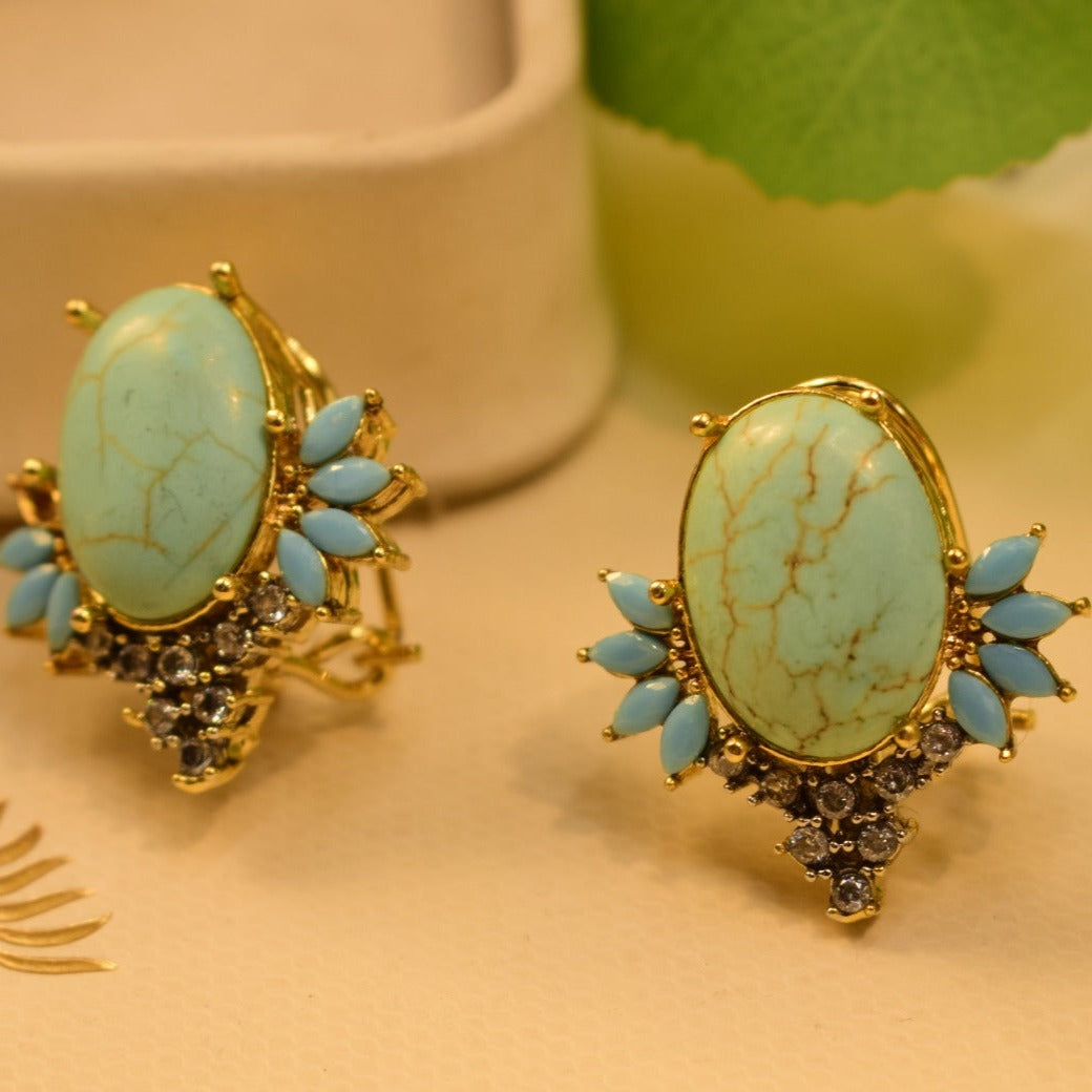 Elegant Design Real Stone Earrings For Girls/women.