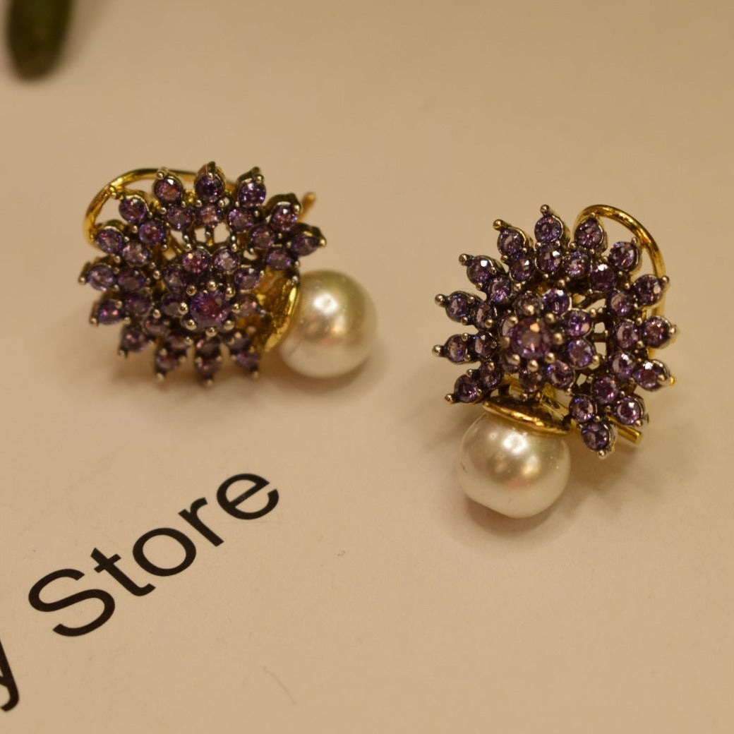 Gorgeous Elegant Design Real Stone Earrings For Girls/women