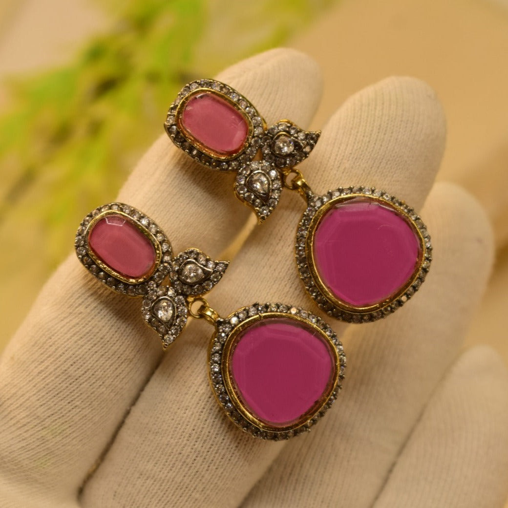 Elegant Design Real Stone Earrings For Girls/women.