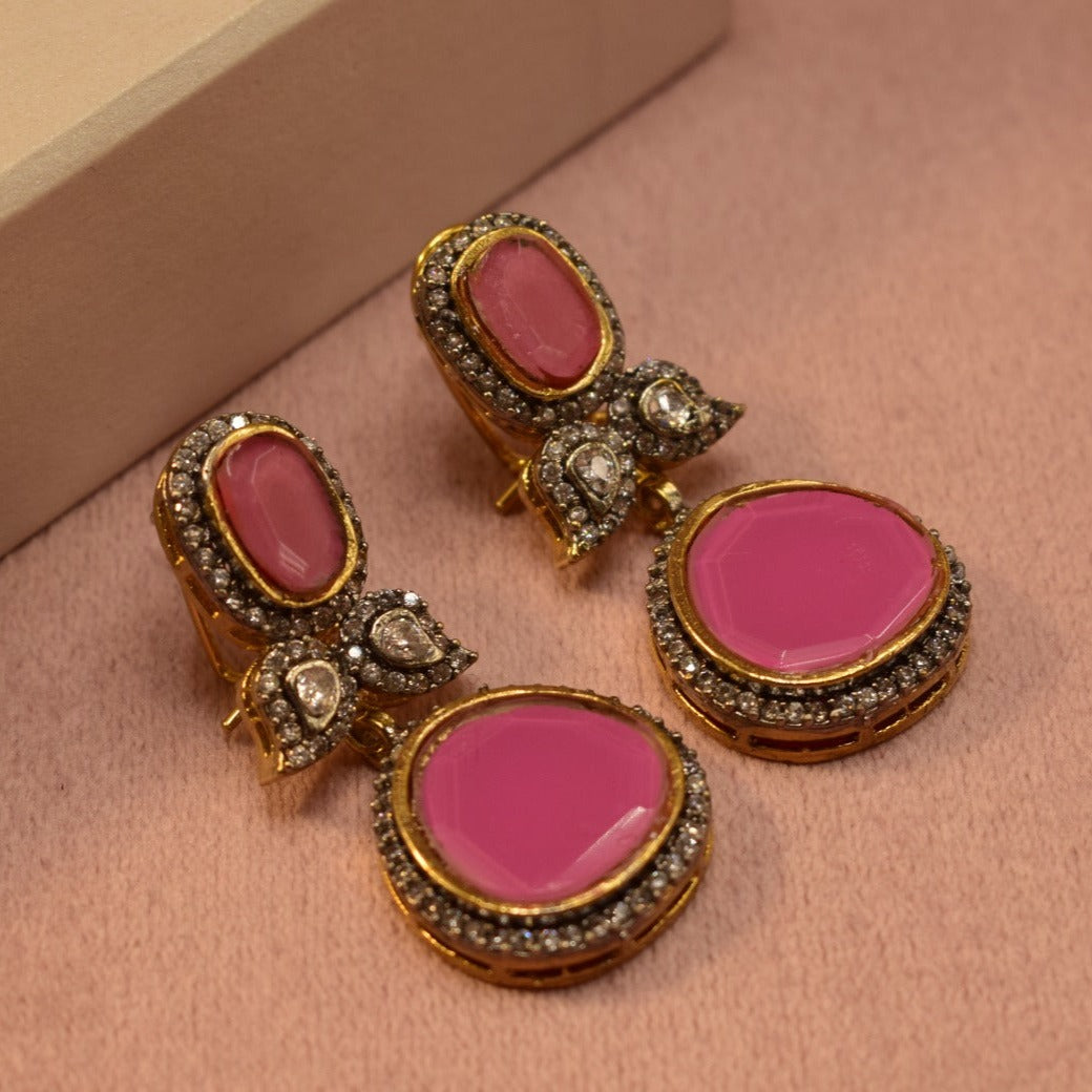 Elegant Design Real Stone Earrings For Girls/women.