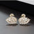 Elegant Crystal Swan Golden/Silver Earrings for girls/women