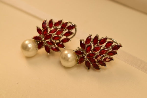 Elegant Silver Platted Earrings For Girls/women