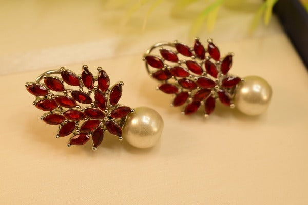 Elegant Silver Platted Earrings For Girls/women