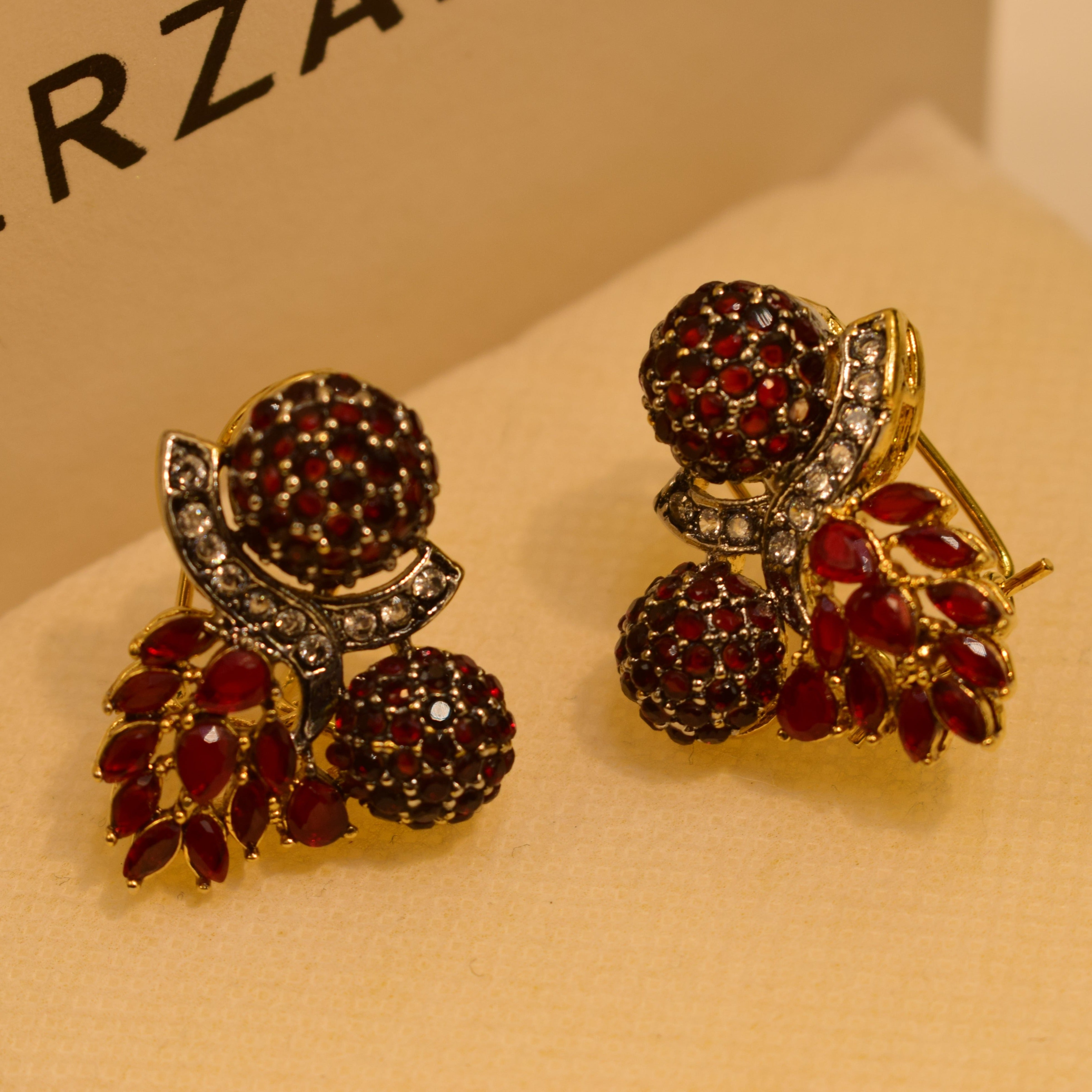 Stylish Real Stones Earrings For Girls/women