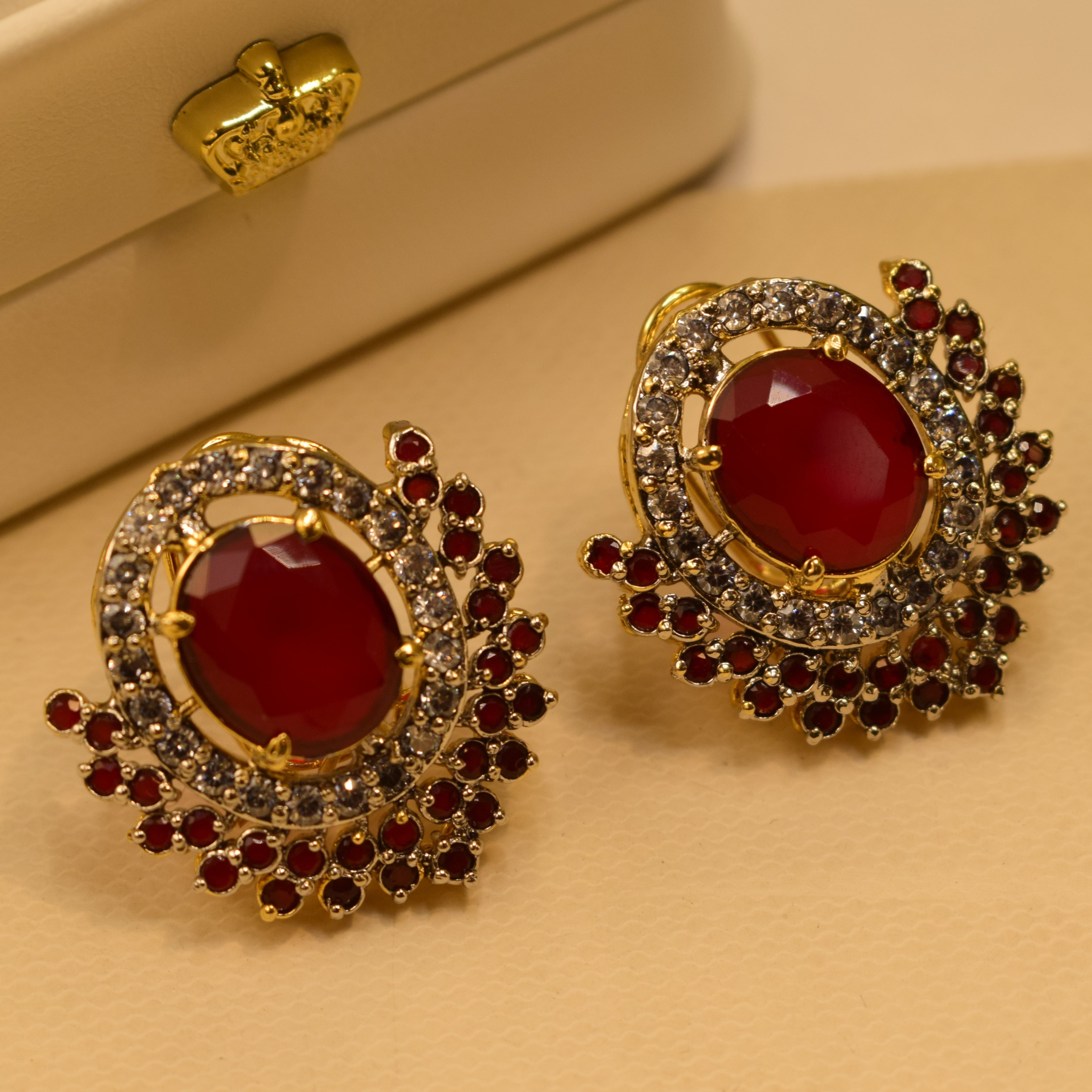 Elegant Real Stones Earrings For Girls/women