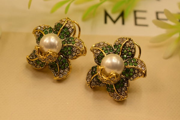 Stylish Gold Plated Earrings For Girls/women