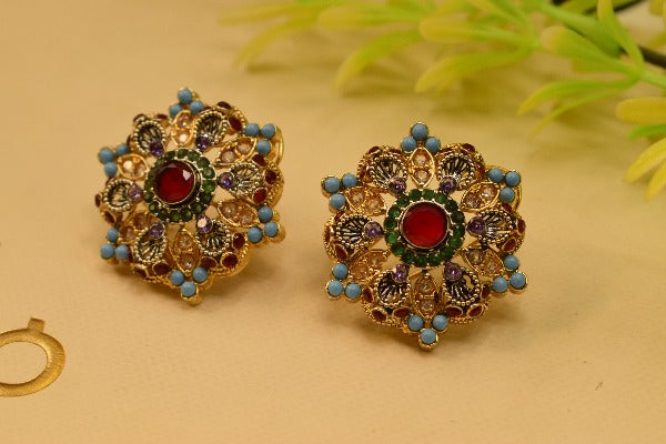 Stylish Design Real Stone Earrings For Girls/women