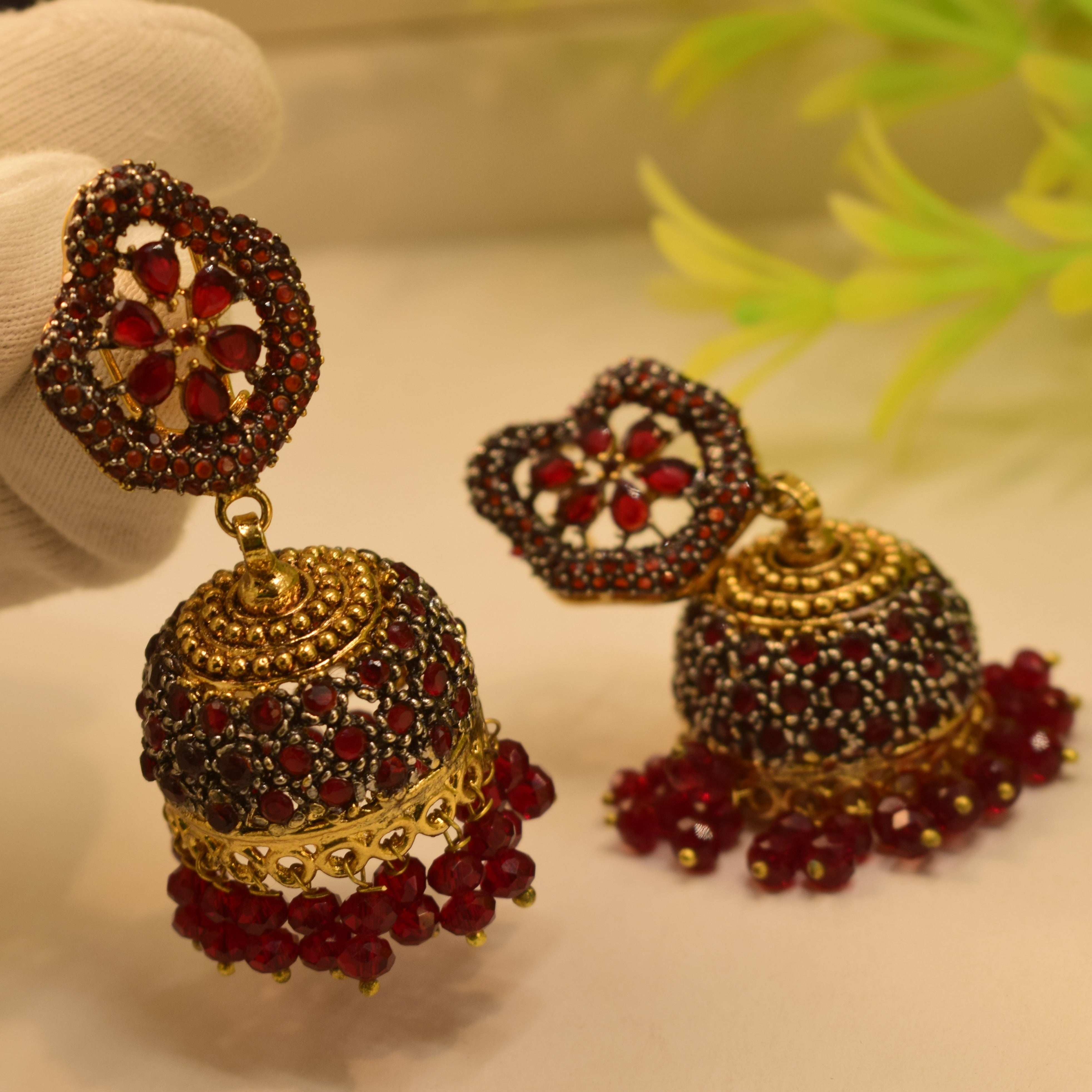 Stylish Design Real Stones Earrings For Girls/women