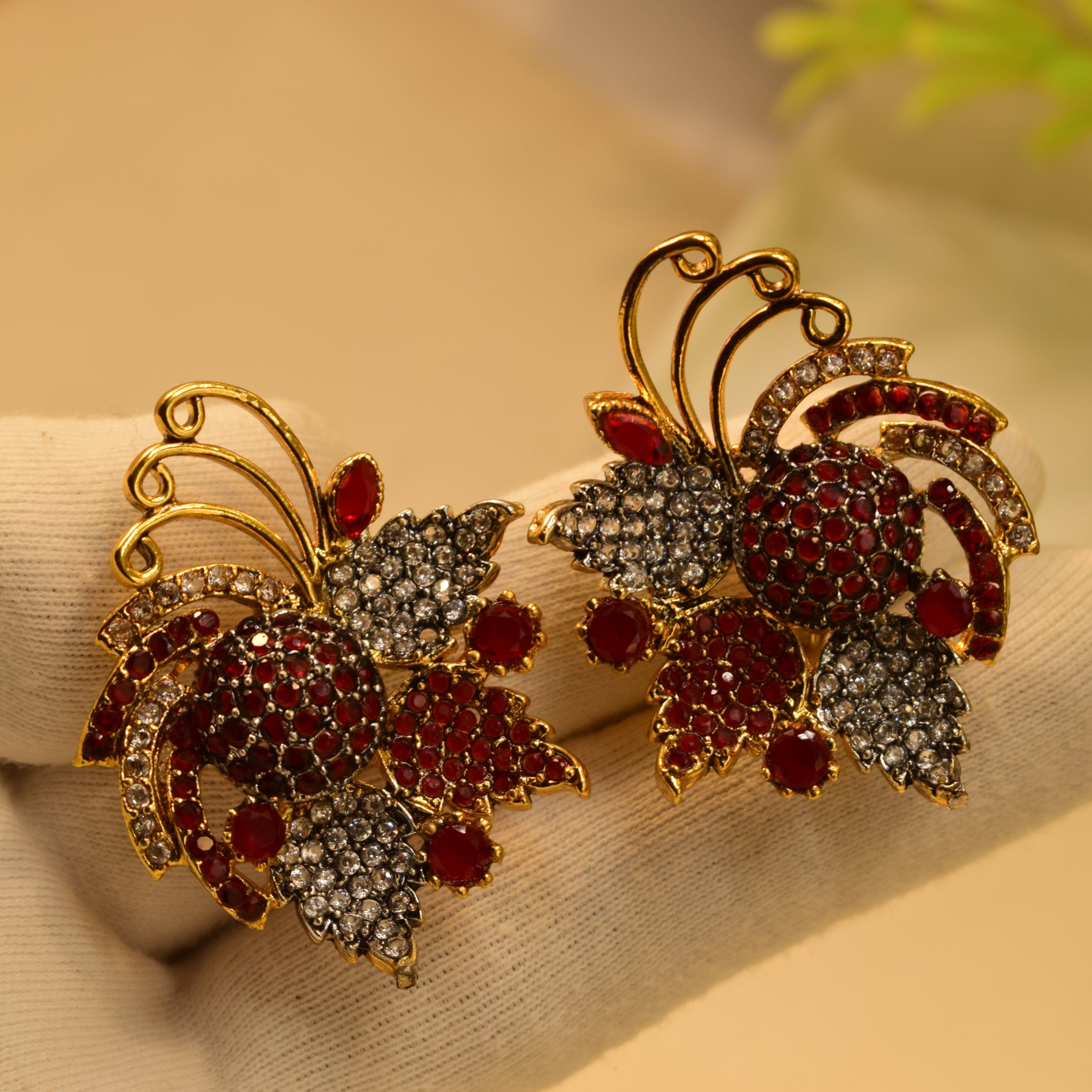 Elegant Real Stones Design Earrings For Girls/women