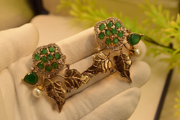 Beautiful Design Gold Plated Earrings For Girls/women