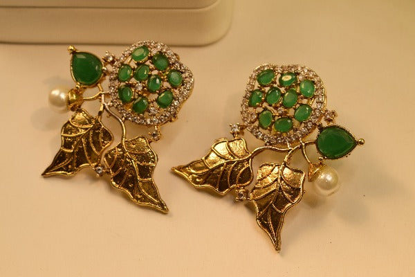 Beautiful Design Gold Plated Earrings For Girls/women