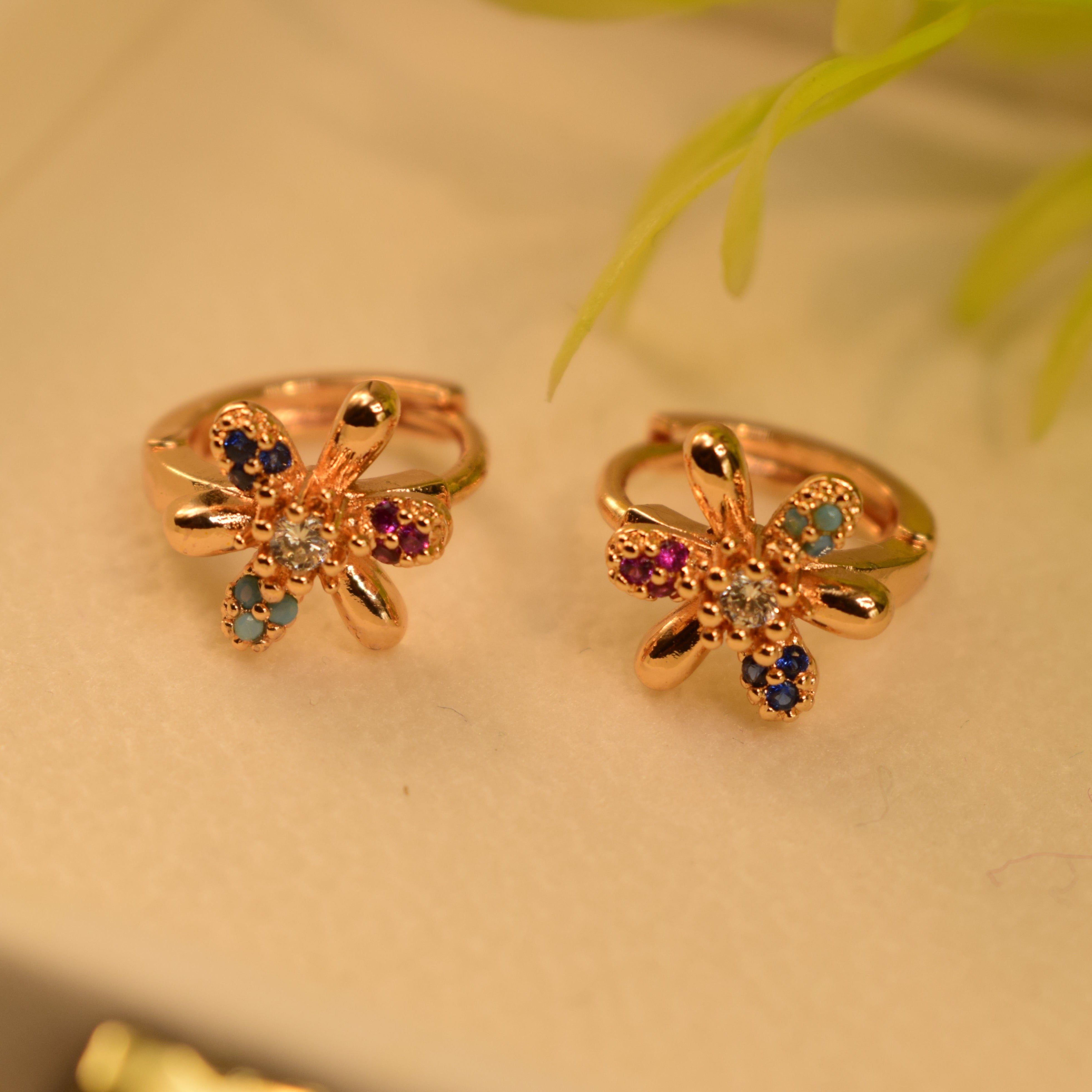 Beautiful Golden Earrings For Girls/women