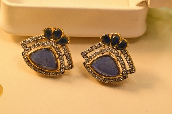 Stylish Real Stone Design Earrings For Girls/women