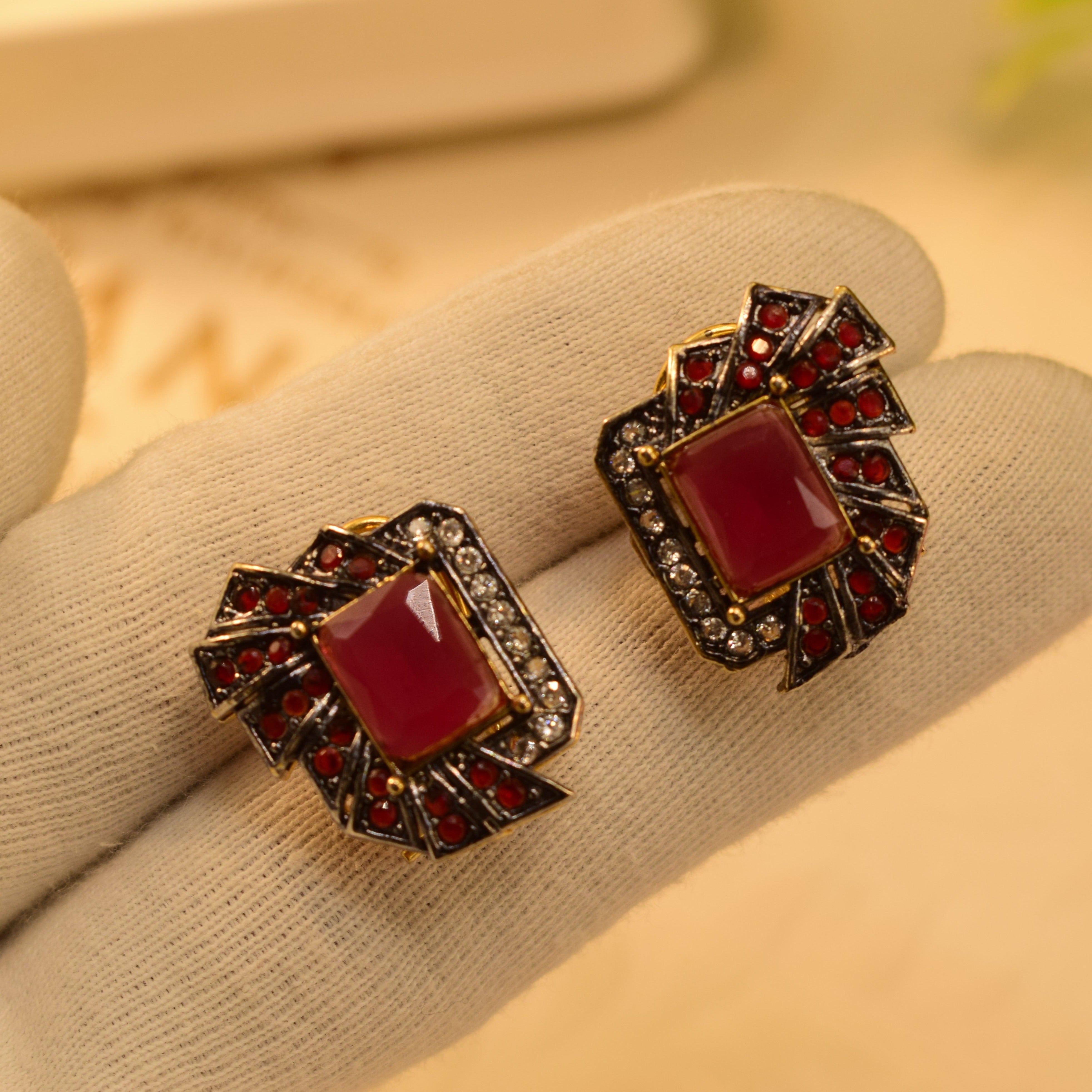 Beautiful Design Real Stone Earrings For Girls/women