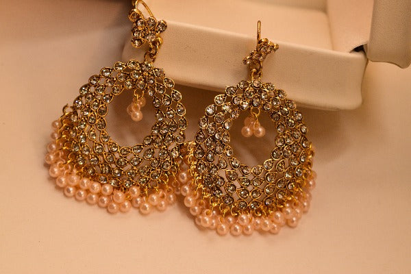 Stylish Design Gold Plated Earrings For Girls/Women