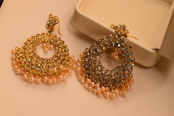 Stylish Design Gold Plated Earrings For Girls/Women