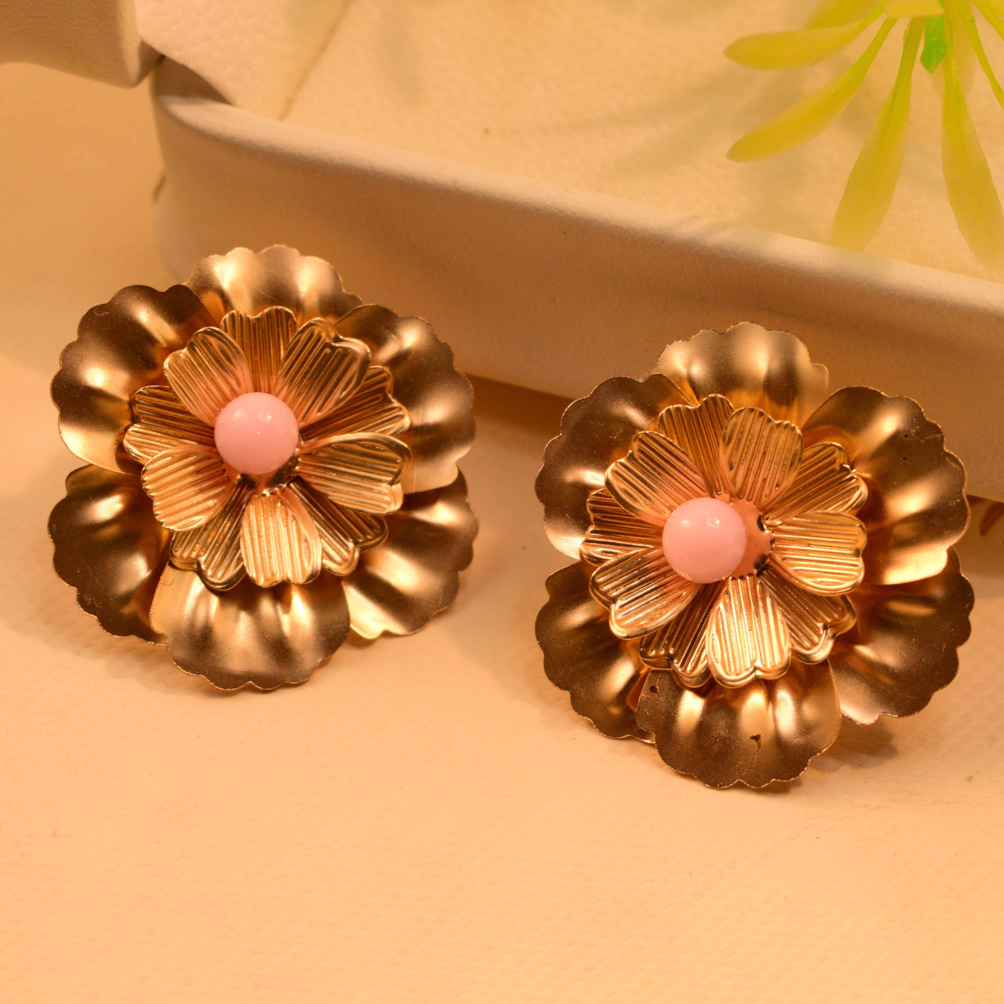 Beautiful Gold Plated Earrings For Girls/Women