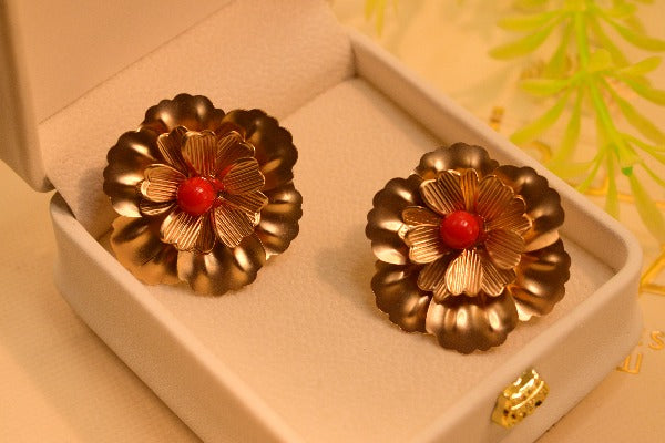 Beautiful Gold Plated Earrings For Girls/Women