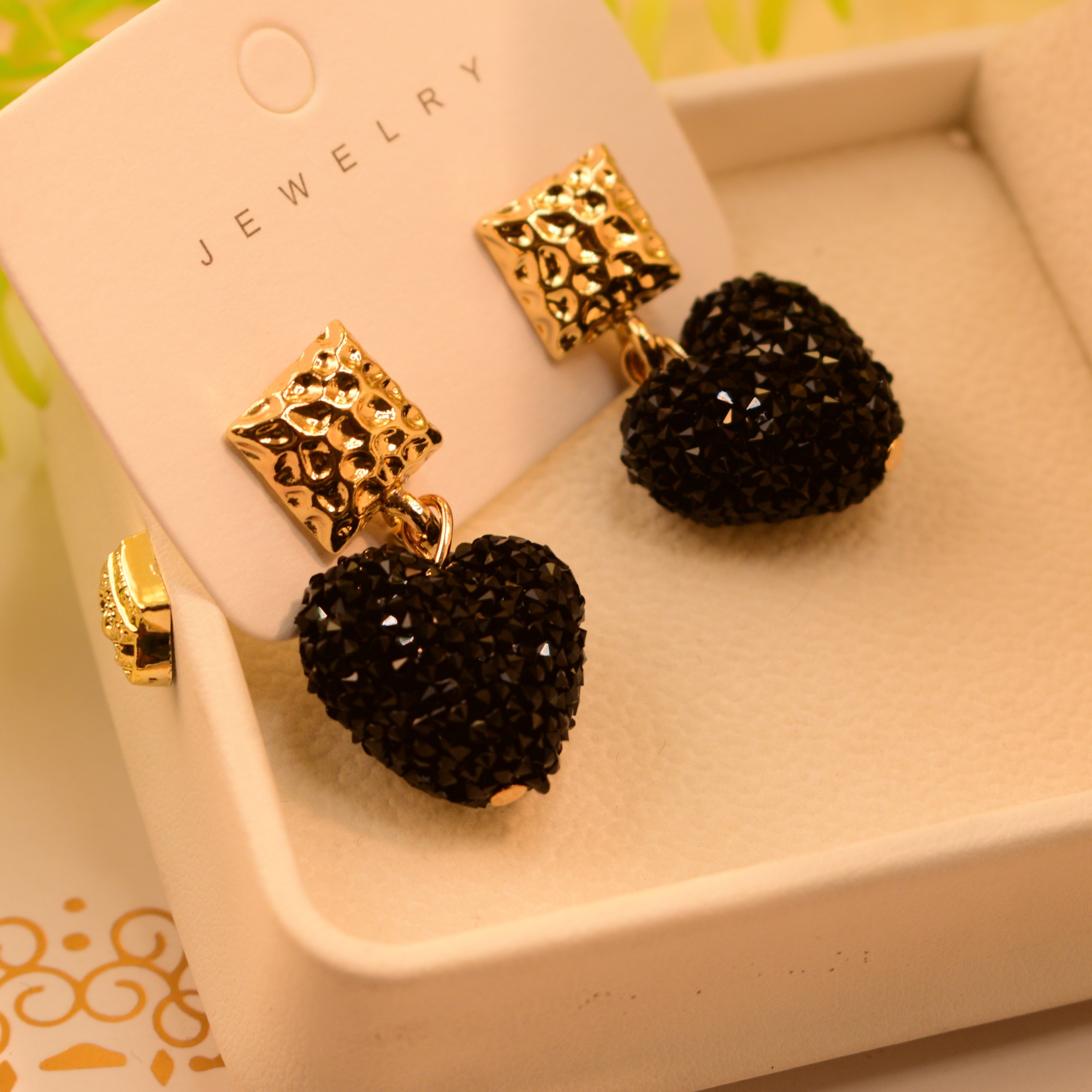 Stylish Heart Design Gold Plated Earrings For Girls/Women