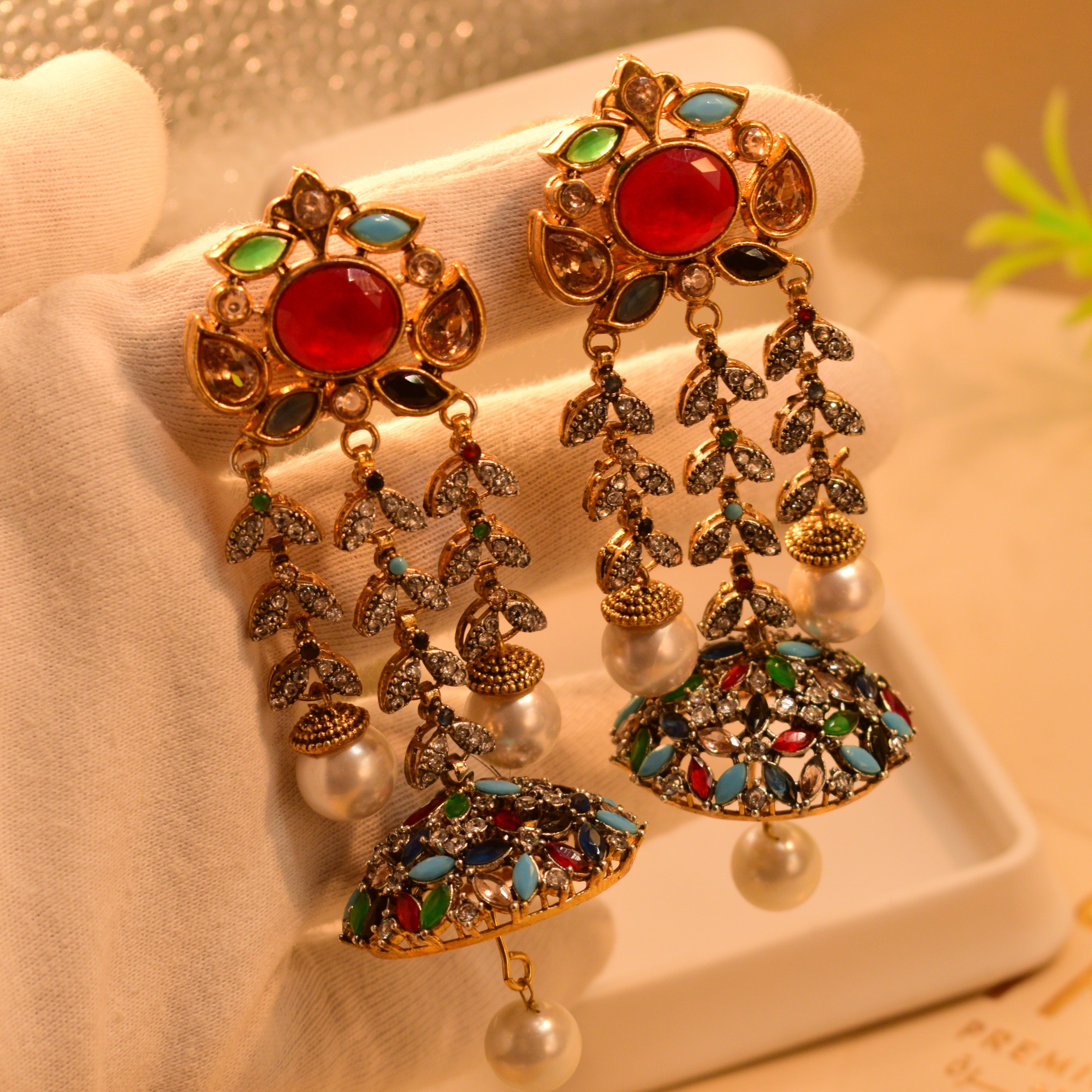 Beautiful Real Stones Earrings For Girls/Women