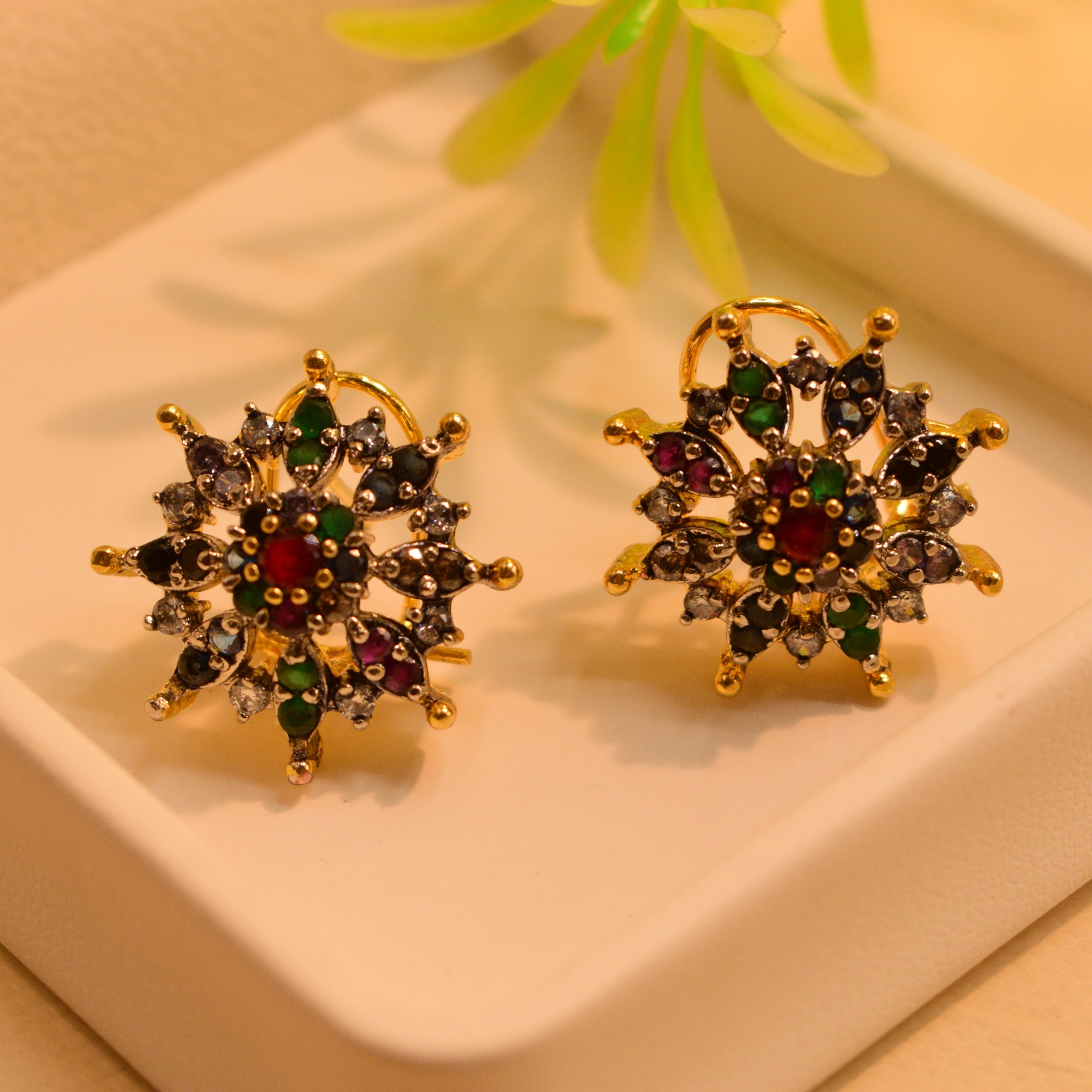 Fancy Jarao Stones Earrings For Girls/women