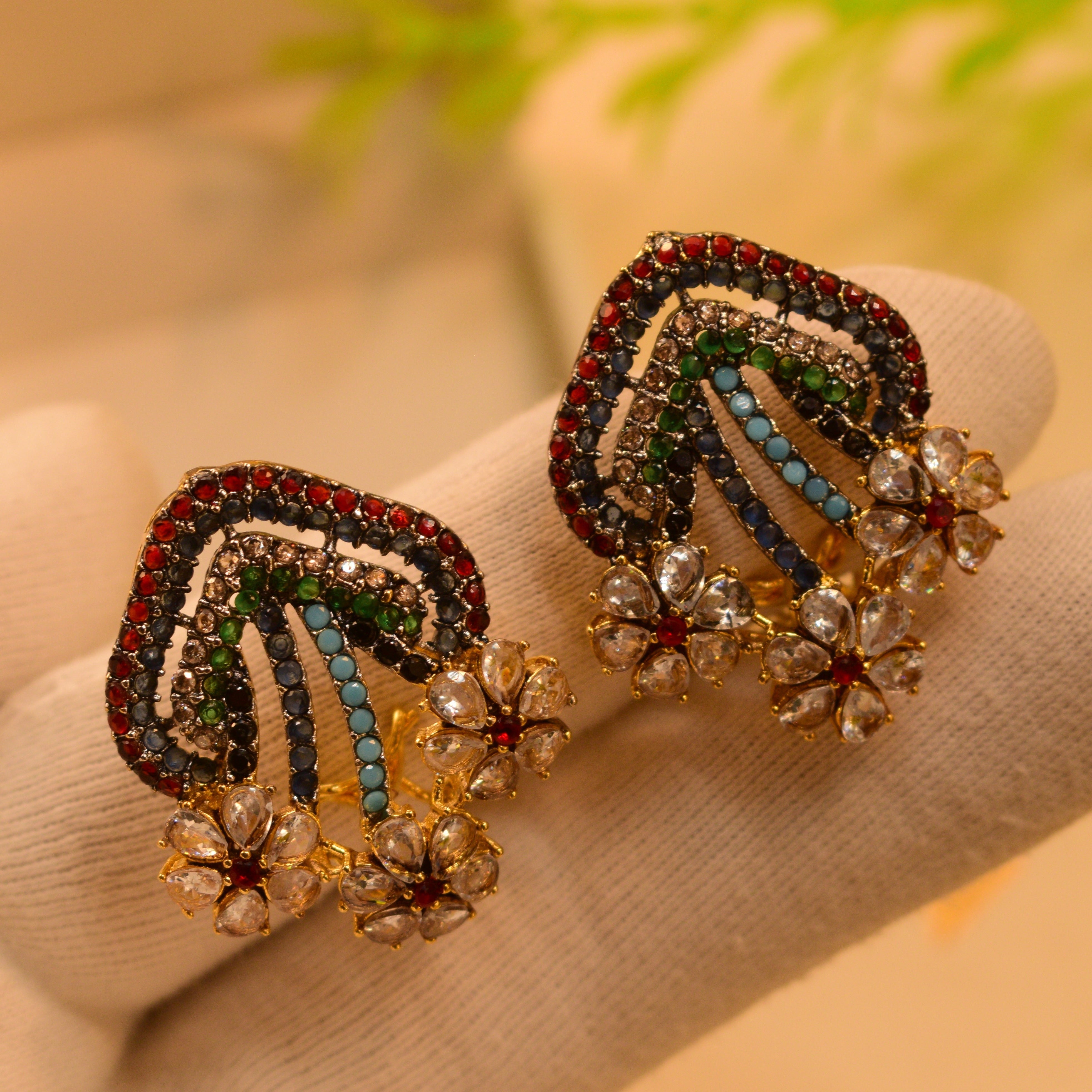 Beautiful Real Stones Earrings For Girls/women