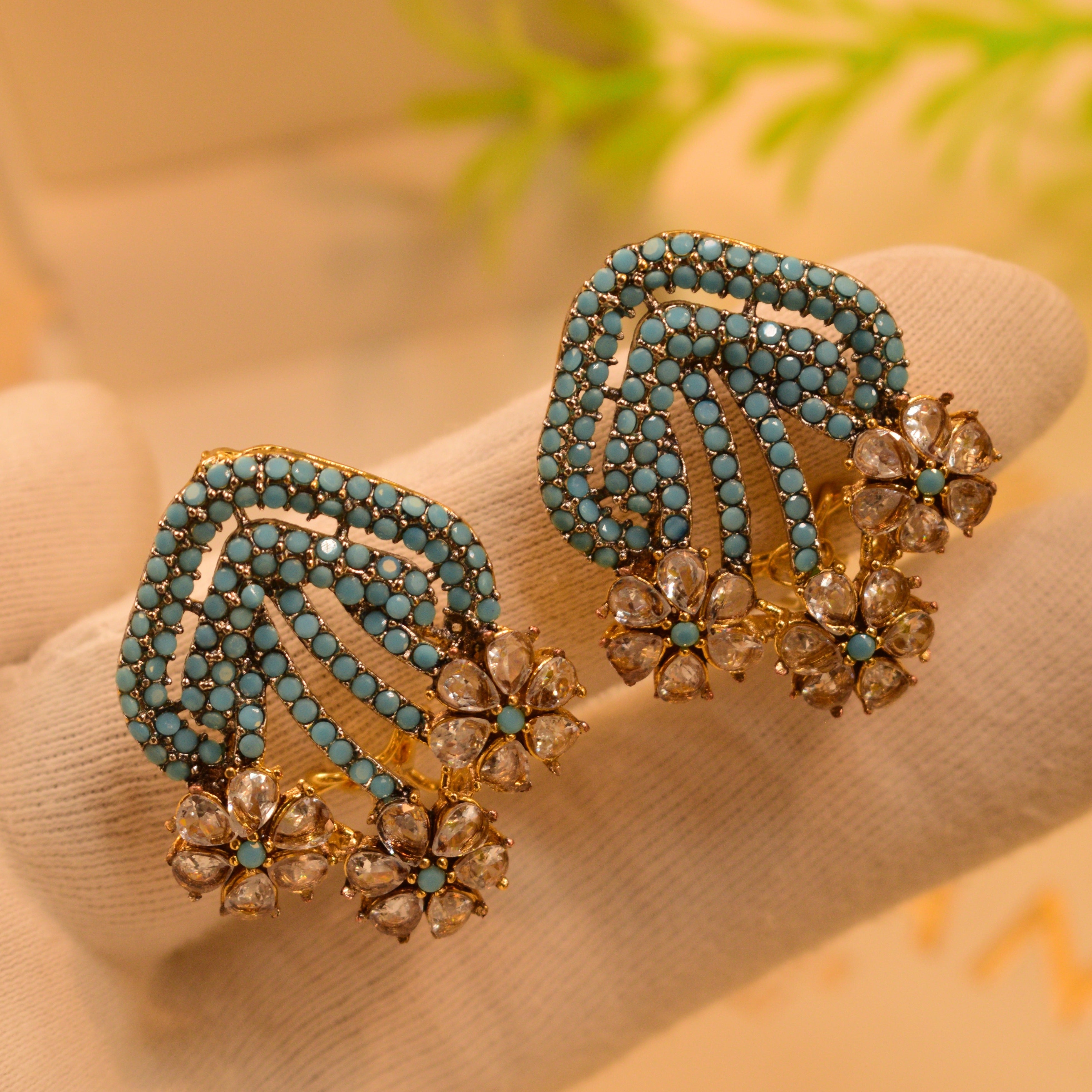 Beautiful Real Stones Earrings For Girls/women