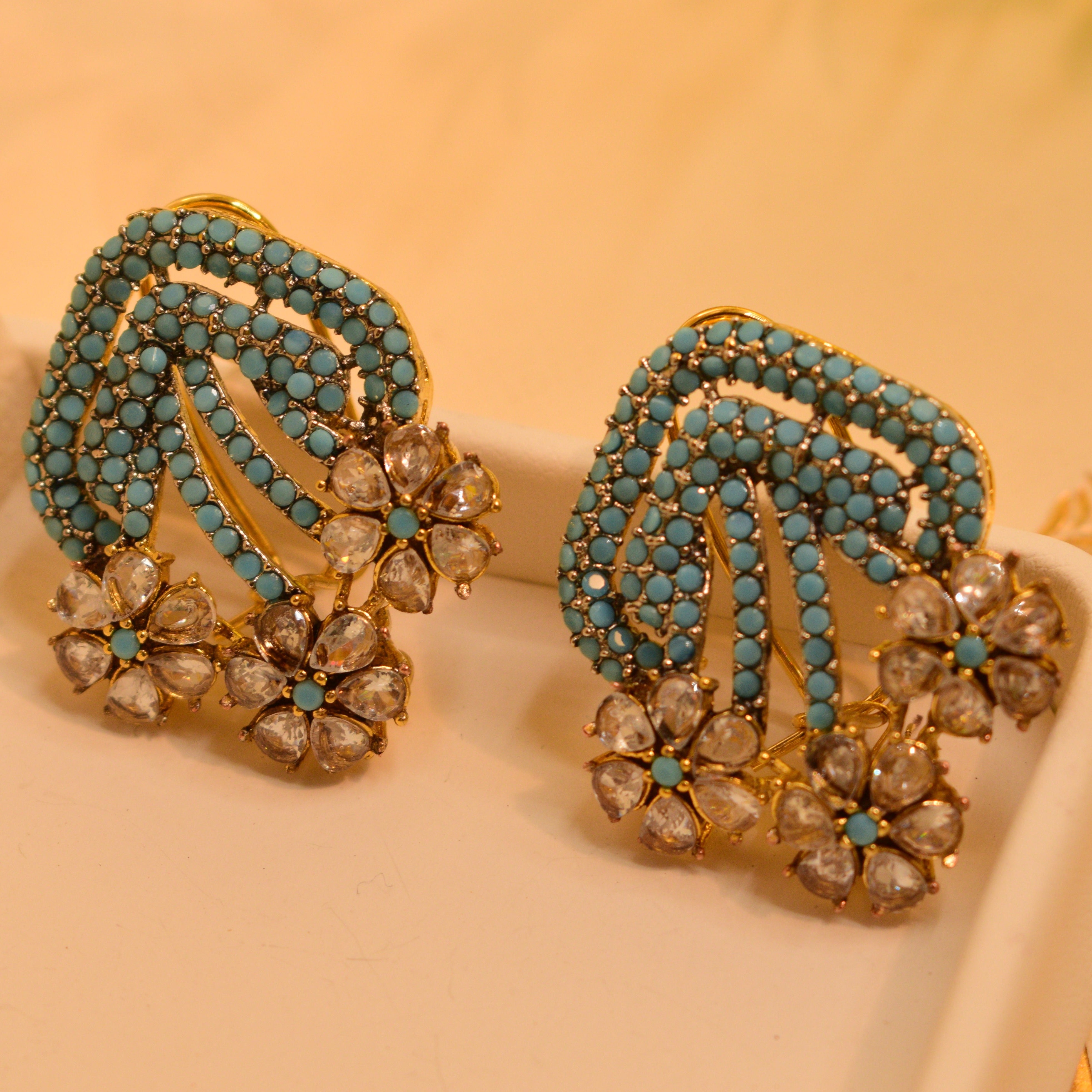 Beautiful Real Stones Earrings For Girls/women