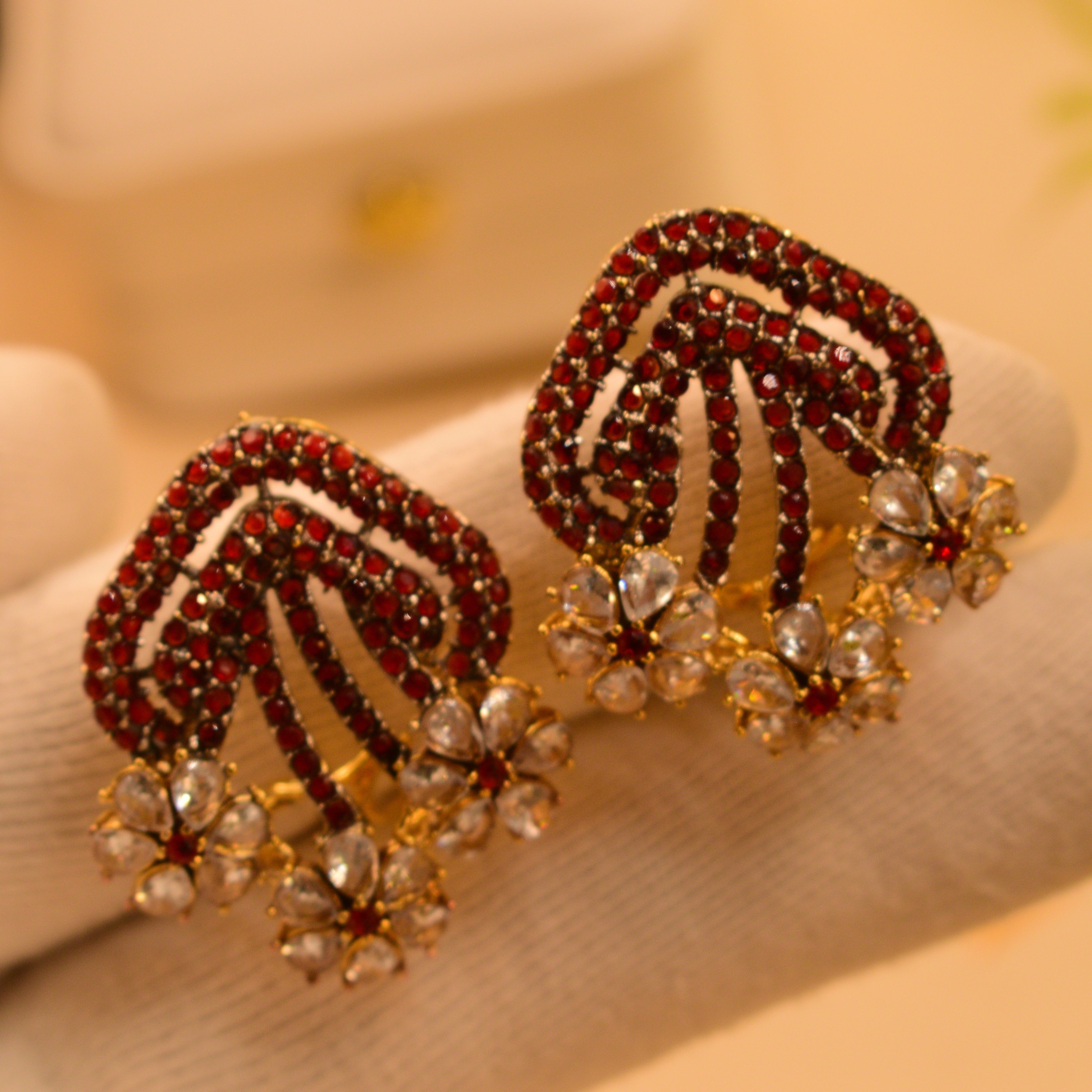 Beautiful Real Stones Earrings For Girls/women