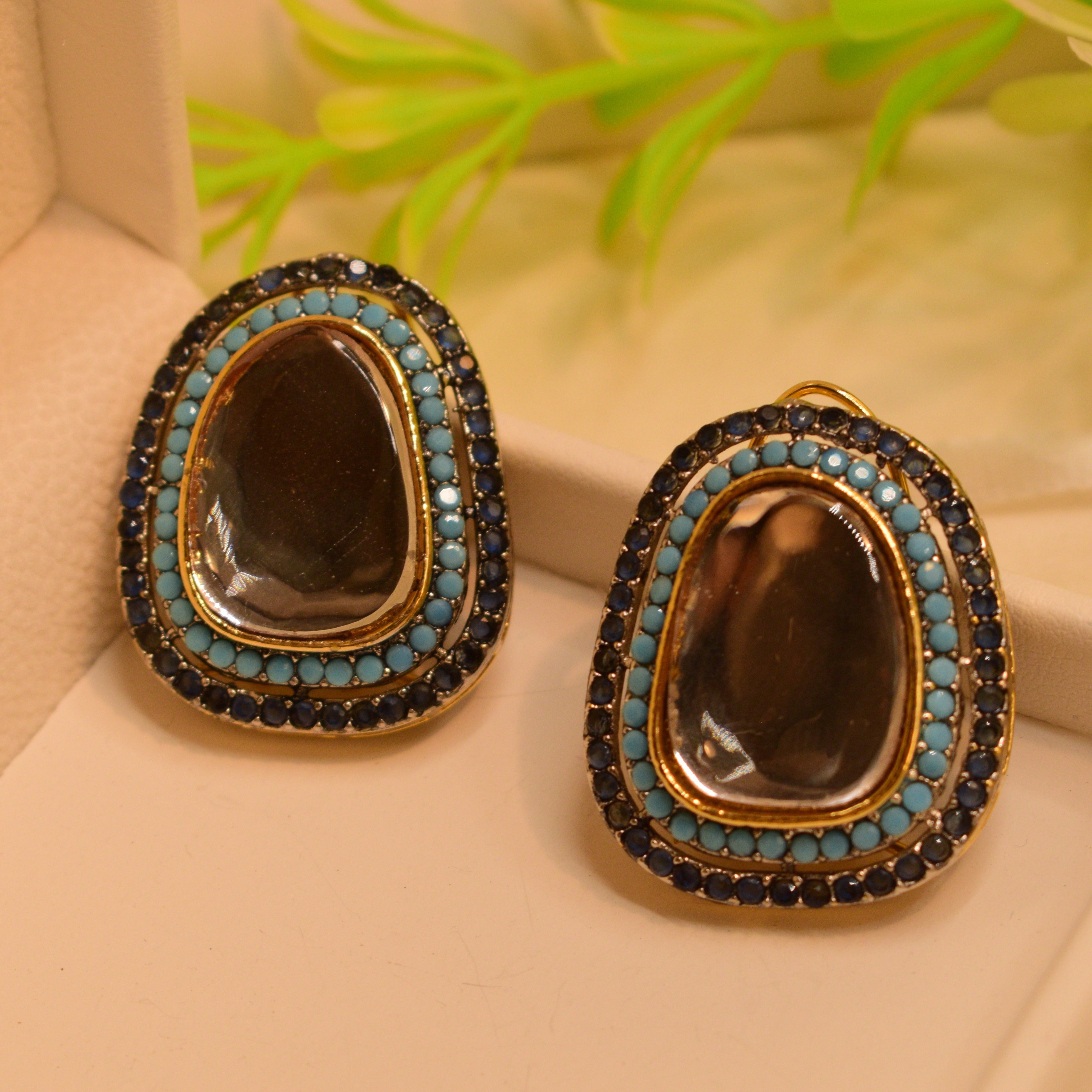 Elegant Real Gemstones Earrings for Girls/Women