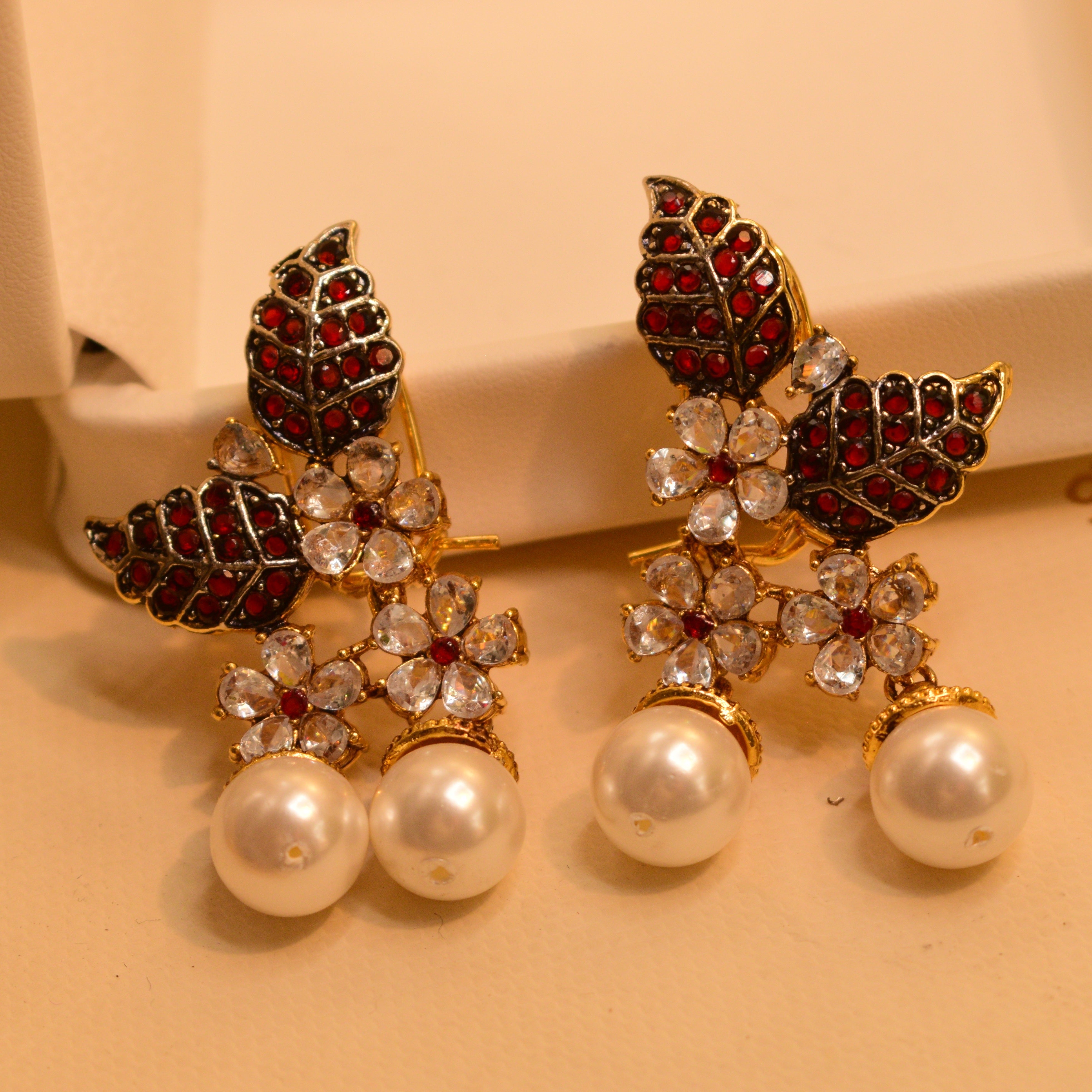 Stylish Design Real Stones Earrings For Girls/women