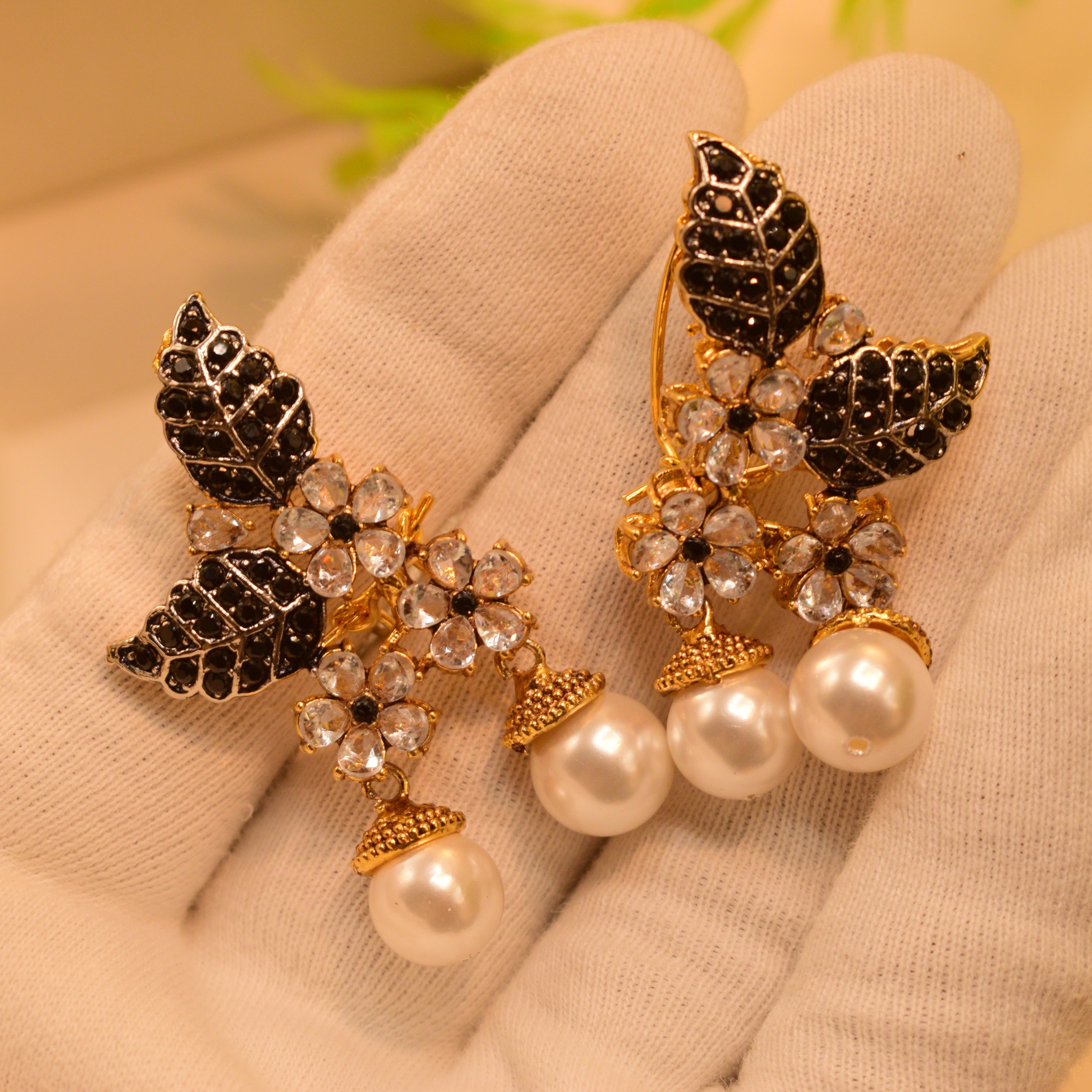 Stylish Design Real Stones Earrings For Girls/women